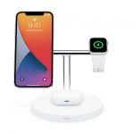 Belkin BOOST↑CHARGE PRO 3-in-1 Wireless Charger with MagSafe - White