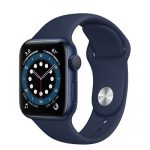 Apple Watch Series 6 (GPS) M00J3 44mm Blue Aluminium Case with Deep Navy Sport Band GPS