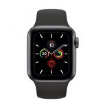 Apple Watch Series 5 (GPS) 44mm Space Grey Aluminium Case with Black Sport Band - MWVF2