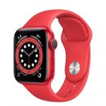 Apple Watch Series 6 (GPS) M00M3 44mm Product Red Aluminum Case with sports band