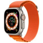 Apple Watch Ultra Titanium Case with Orange Alpine Loop GPS + Cellular 49mm MQDY3