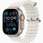 Apple Watch Ultra 2 GPS + Cellular, 49mm Titanium Case with White Ocean Band
