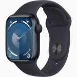 Apple Watch series 9 Midnight Aluminum Case with Midnight Sport Band 41mm GPS