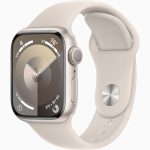 Apple Watch series 9 Starlight Aluminum Case with Starlight Sport Band 41mm GPS