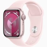 Apple Watch series 9 Pink Aluminum Case with Pink Sport Band 41mm GPS