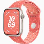 Apple Watch series 9 Nike Pink Aluminum Case with Magic Ember Sport Band 45mm GPS