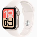 Apple Watch SE 3 GPS, 40mm/42mm Starlight Aluminum Case with Light Blush Sport Band