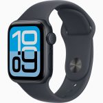 Apple Watch SE 3 GPS, 40mm/42mm Midnight Aluminum Case with Midnight Sport Band