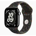 Apple Watch Series 11 GPS, 42mm/46mm Jet Black Aluminum Case with Midnight Black Nike Sport Band