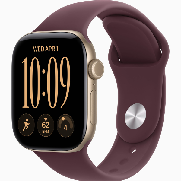 Apple-Watch-Series-12-GPS-42mm-Light-Gold-Aluminum-Case-with-Burgundy-Sport-Band-1 Apple Watch Series 12 GPS, 42mm Light Gold Aluminum Case with Burgundy Sport Band - Image 1