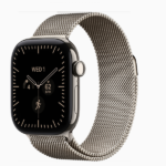 Apple Watch Series 12 GPS + Cellular, 42mm/46mm Natural Titanium Case with Natural Milanese Loop