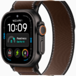 Apple Watch Ultra 4 GPS + Cellular, 49mm Black Titanium Case / Natural Titanium Case with Dark Umber Trail Loop - Image 2