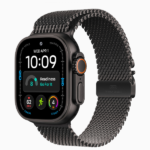 Apple Watch Ultra 4 GPS + Cellular, 49mm Black Titanium Case / Natural Titanium Case with Titanium Milanese Loop - Image 2