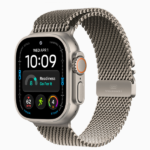 Apple Watch Ultra 4 GPS + Cellular, 49mm Black Titanium Case / Natural Titanium Case with Titanium Milanese Loop