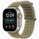 Apple Watch Ultra 4 GPS + Cellular, 49mm Black Titanium Case / Natural Titanium Case with Translucent Kelp Ocean Band - Image 2